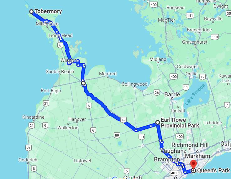Bike for United Way Tobermory to Toronto Day 8 to Day 10